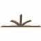 Ekena Millwork Richland Smooth Timber Gable Bracket, Douglas Fir, 108"W x 45"H x 3 1/2"D x 5 1/2"F, 10/12 Pitch GBW108X45X0406RIC00SDF - alternate 4